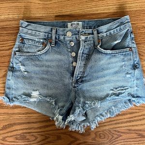 Agolde Parker denim shorts